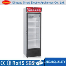 Vertical Glass Door 2 door Upright Freezer with CE